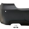 Bakre støtfanger passer for BMW 3-serie E90 (2005-2008) M-Technik Design med PDC |