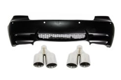 Bakre støtfanger egnet for BMW 3-serie E92/E93 (2006-2010) M3-design med Quad-eksoslyddemperspisser