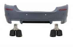 Bakre støtfanger egnet for BMW 5-serie F10 (2011-2017) med doble doble eksospotter Carbon Fiber M5 Design