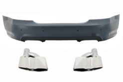 Støtfanger bak egnet for Mercedes W221 S-klasse (2005-2011) med eksospottespisser