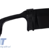Bakre støtfanger valance luftdiffuser med eksospottespisser egnet for MERCEDES C-klasse W204 C204 AMG Sport Line (2012-2014) Limousine Coupe |