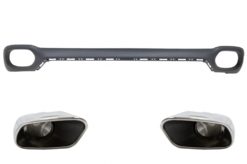 Bakre støtfanger valance diffuser og firkantede eksosspisser egnet for BMW X6 F16 V8 Design M-Tech Style