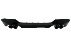 Alternative view of Bakre støtfanger valance diffuser dobbelt uttak med eksosspisser egnet for BMW X3 G01 LCI M-Sport (2021-up) Piano Black