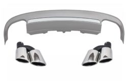 Bakre støtfanger Valance Diffuser Eksoslyddemper Spisser Bakrør egnet for Audi A5 8T 2 dører Coupe Cabriolet (2012-2015) S5 Design