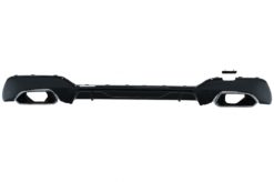 Bakre støtfanger valance diffuser med krom eksosspisser egnet for BMW 3-serie G20 G28 Sedan G21 Touring (2018-up) M340i M Look Piano Black
