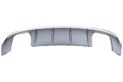 Alternative view of Bakre støtfanger valance diffuser med eksosanlegg egnet for AUDI A3 8V Facelift Sedan Convertible (2016-2019) S3 Design kun for S Line