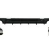 Bakre støtfanger valance diffuser med eksosspisser egnet for Audi A6 C8 4K Avant Sedan (2018-up) S6 Design Piano Black | Bakre støtfanger valance diffuser med eksosspisser egnet for Audi A6 C8 4K Avant Sedan (2018-up) S6 Design Piano Black |