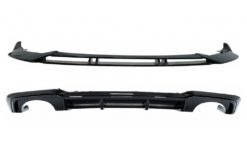 Bakre Bumper Valance Diffuser med Front Bumper Add-On Spoiler Lip egnet for Audi A3 8V Facelift (2017-2019) Sedan Cabrio RS3 Design only S-line Bumper Piano Black