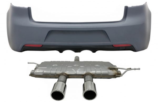 Bakre støtfanger med komplett eksosanlegg egnet for VW Golf VI 6 (2008-2013) R20 Design |