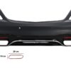 Bakre støtfanger med diffuser og eksospottespisser Krom egnet for Mercedes S-Klasse W222 Facelift Sedan (07.2017-08.2020) S63 Design | Bakre støtfanger med diffuser og eksospottespisser Krom egnet for Mercedes S-Klasse W222 Facelift Sedan (07.2017-08.2020) S63 Design |