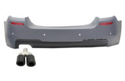 Bakre støtfanger med eksospottespiss Matt karbonfiberinntak 5,8 cm venstre side egnet for BMW 5-serie F10 (2011-up) M-Technik Design