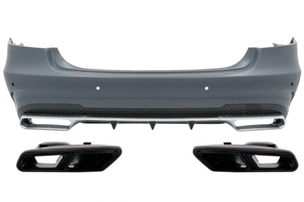 Bakre støtfanger med eksospottespisser Black Edition egnet for Mercedes E-Klasse W212 Facelift (2013-2016) E63 Design |