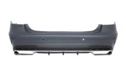 Alternative view of Bakre støtfanger med eksospottespisser egnet for MERCEDES E-Klasse W212 Facelift (2013-2016) E63 Design