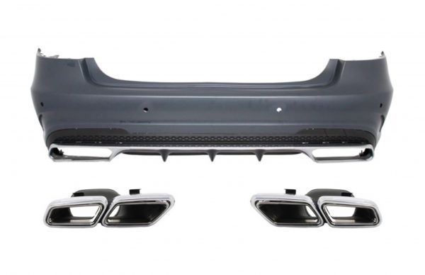 Bakre støtfanger med eksospottespisser egnet for MERCEDES Benz W212 E-Klasse Facelift (2013-up) |