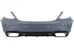 Alternative view of Bakre støtfanger med eksospottespisser egnet for Mercedes E-Klasse W213 (2016-2019) E63 Design