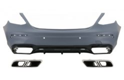 Bakre støtfanger med eksospottespisser egnet for Mercedes E-Klasse W213 (2016-2019) E63 Design
