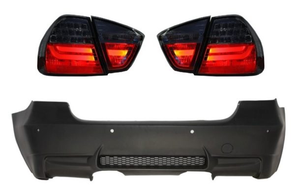 Bakre støtfanger med LED-baklys Smoke egnet for BMW 3-serie E90 (2005-2008) M3 Design |