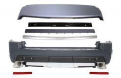 Bakre støtfanger med takspoiler og bakluke bak bagasjerom sølv egnet for Land Range Rover Sport L320 (2005-2009) Autobiography