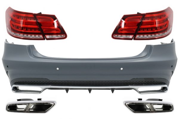 Bakre konverteringspakke egnet for Mercedes E-klasse W212 (2009-2012) til ansiktsløftning E63-design |