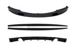 Bakre diffusor dobbeltuttak for enkelt eksos med frontspoiler og sideskjørt tilleggsleppeforlengelser egnet for BMW 3-serie F30 F31 (2011-2019) M Performance Design