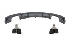 Bakre diffusor Enkelt / dobbel utløp karbon med eksospottespisser Carbon Fiber Matt egnet for BMW 3-serie F30 F31 (2011-up) Limo Touring M Performance Design