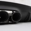 Bakre diffusor med svarte eksosspisser egnet for Mercedes CLS-Klasse C257 (2018+) CLS53 Design Nattpakke |