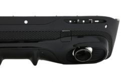 Alternative view of Bakre diffuser med svarte eksosspisser egnet for Mercedes GLB X247 SUV (2020-up) GLB 35 Design Night Package