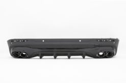 Bakre diffuser med svarte eksosspisser egnet for Mercedes GLB X247 SUV (2020-up) 45 S Design Night Package