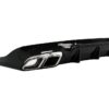 Bakre diffusor med krom eksosspisser egnet for Mercedes CLS-klasse C257 Sport Line (2018-up) CLS63 Design |