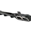 Bakre diffuser med krom eksosspisser egnet for Mercedes E-Klasse W213 Sport Line (2016-2019) E63 Design |