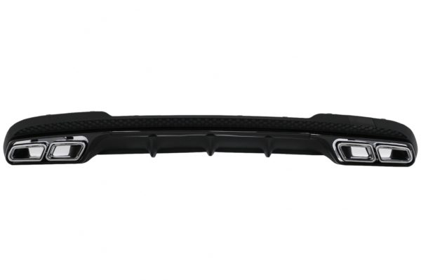 Bakre diffusor med krom lyddemper tips egnet for Mercedes E-Klasse W212 S212 Facelift (2013-2016) Sportspakke Støtfanger |