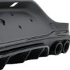 Bakre diffusor med svarte eksospottespisser som passer for Mercedes GLC Coupe Facelift C253 (2020-up) GLC43 Design Night Package | Bakre diffusor med svarte eksospottespisser som passer for Mercedes GLC Coupe Facelift C253 (2020-up) GLC43 Design Night Package |
