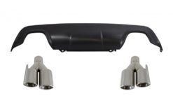 Bakre diffusor med eksospottespisser Quad egnet for BMW 5-serie E60 E61 (2003-2010) Sport M-Technik Design