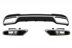 Bakre diffuser med eksospottespisser egnet for MERCEDES E-Klasse W212 S212 Facelift (2013-2016) Sportspakke Støtfanger