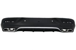 Bakre diffusor med eksospottespisser egnet for Mercedes GLE Coupe C292 Sport Line (2015-2019) Chrome Edition GLE63 Design