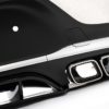 Bakre diffuser med eksos sølv lyddemper tips egnet for Mercedes GLC Coupe Facelift C253 (2020-) GLC63 Design |