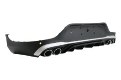 Alternative view of Bakre diffuser med eksos sølv lyddemper tips egnet for Mercedes GLC Coupe Facelift C253 (2020-) GLC43 Design