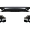 Bakre diffuser med eksosspisser og bagasjeromsstøvelspoiler egnet for Mercedes E-Klasse C238 AMG Sport Line (2016-up) E53 Design Black Chrome | Bakre diffuser med eksosspisser og bagasjeromsstøvelspoiler egnet for Mercedes E-Klasse C238 AMG Sport Line (2016-up) E53 Design Black Chrome |