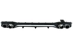 Bakre diffusor med eksosspisser egnet for Mercedes E-Klasse W213 Sport Line (2016-2019) E53 Design Silver Edition