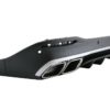 Bakre diffusor med sølv eksospottespisser egnet for Mercedes GLE W167 SUV V167 Sport Line (2019-Up) GLE 63 Design |