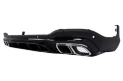 Alternative view of Bakre diffuser med sølv eksospottespisser egnet for Mercedes GLC SUV X253 Facelift (2020-up) GLC63 Design
