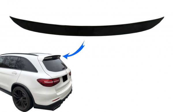 Rear Roof Spoiler Add-On egnet for Mercedes GLC X253 SUV (2015-up) Piano Black |