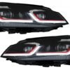 RHD LED-frontlykter egnet for VW Golf 7 VII (2012-2017) Facelift G7.5 GTI Look Sequential Dynamic Turning Lights | RHD LED-frontlykter egnet for VW Golf 7 VII (2012-2017) Facelift G7.5 GTI Look Sequential Dynamic Turning Lights |
