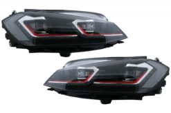 RHD LED-frontlykter egnet for VW Golf 7.5 VII (2017-Up) GTI Look med sekvensielle dynamiske svinglys