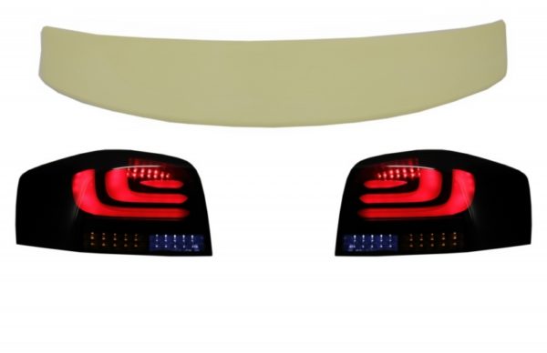 Takspoiler egnet for AUDI A3 8P Hatchback (2003-2008) med Full LED-baklys Lysstang Dynamisk sekvensielt blinklys RS LOOK 3 dører |