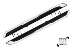 Løpebrett Sidetrinn egnet for Honda CRV V Generation (2017-Up) RW1-RW6 RT5-RT6