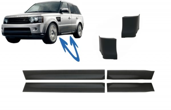 Sett nedre dørlister egnet for Land Rover Sport L320 (2005-2013) med nedre vingelister |