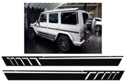 Sideklistremerker Vinyl Svart egnet for MERCEDES G-klasse W463 (1989-2017) Black Pearl A-Design
