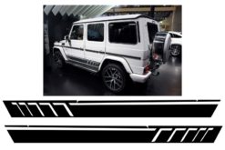 Sideklistremerker Vinyl Matt Svart egnet for MERCEDES G-klasse W463 (1989-2017)