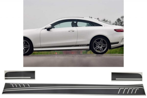 Sidedekaler Klistremerke Vinyl Matt Svart egnet for MERCEDES Benz C238 Coupe W212 W213 E200 E300 E350 E46 E63 C207 A207